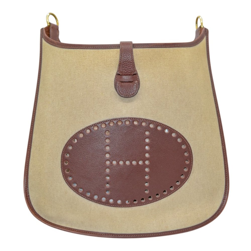 Hermés Classic Bi-Color Brown Canvas
